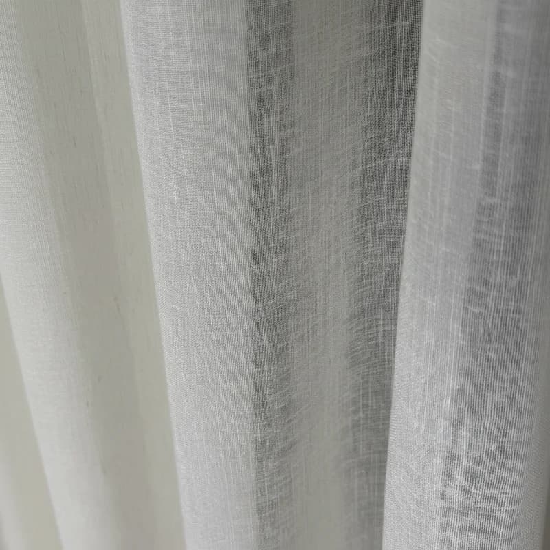 Wellenvorhang Almira Leinen-Mix Voile