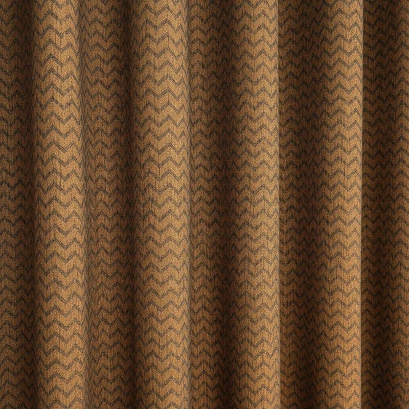 Wellenvorhang Chevrina Chevron Woll-Optik