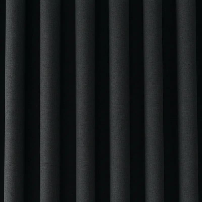 Wellenvorhang Elvona Leinen Blackout